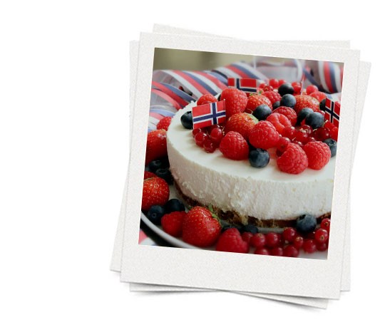 Ostekake med baer