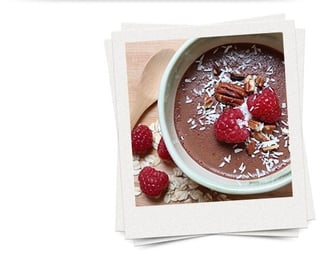 pudding with chocolate protein pudding